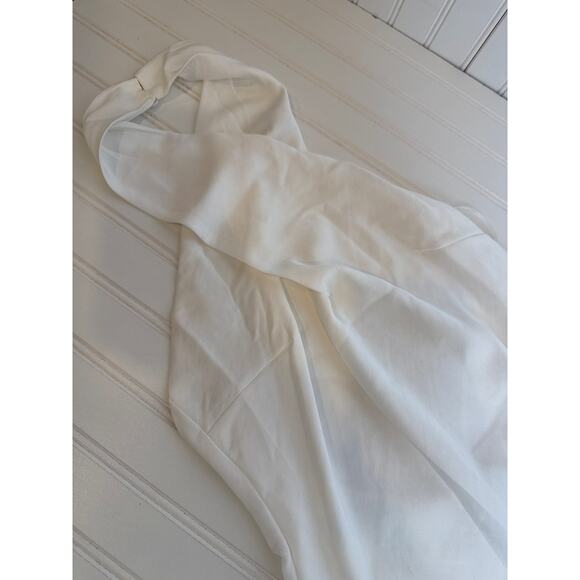 NWOT Lulus Beyond Classy White Satin Halter Midi Dress Wedding Prom Holiday Sz L - Picture 6 of 8